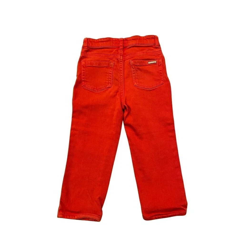 Burberry Toddler Boy's Red/Orange Denim Pant - Size 3Y - Excellent! - Picture 2 of 4